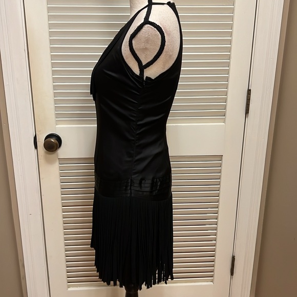 MM Couture by Miss Me Black Cocktail Dress with Fringed Skirt, Size Small, EUC - Picture 7 of 17